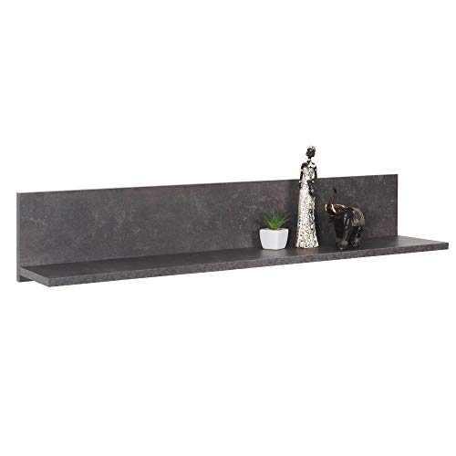RICOO Wandregal 98 x 19 x 19 Grau Beton Optik, Spanplatte aus Holz, Hängereral WM052-BG, Regal Wand, Bücherregal Bilderregal Fotoregal Küchenregal Hängend Wandboard Regalbrett Schweberegal RICOO Wandregal 98 x 19 x 19 Grau Beton Optik, Spanplatte aus Holz, Hängereral WM052-BG, Regal Wand, Bücherregal Bilderregal Fotoregal Küchenregal Hängend Wandboard Regalbrett Schweberegal von RICOO