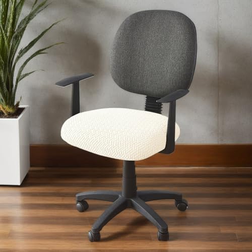 Polyester 4Er Set Sitzbezüge Für Esszimmerstühle Waschbar Elastische Stuhlhussen Abnehmbare Schonbezüge Mit Bändern Büro Schreibtischstuhl,A,8PCS von RICPYOIU
