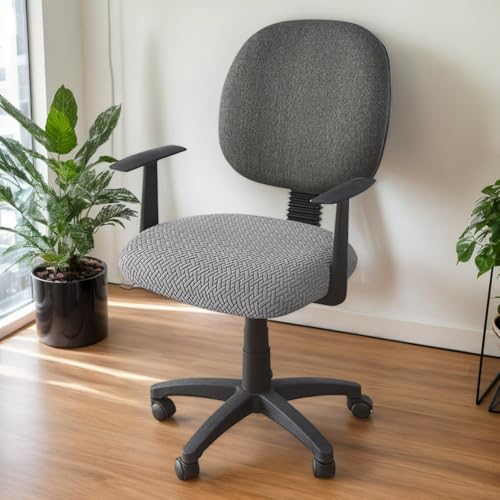 Polyester 4Er Set Sitzbezüge Für Esszimmerstühle Waschbar Elastische Stuhlhussen Abnehmbare Schonbezüge Mit Bändern Büro Schreibtischstuhl,C,3PCS von RICPYOIU
