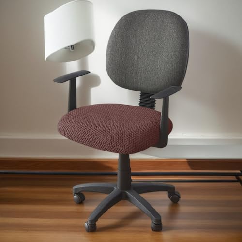 Polyester 4Er Set Sitzbezüge Für Esszimmerstühle Waschbar Elastische Stuhlhussen Abnehmbare Schonbezüge Mit Bändern Büro Schreibtischstuhl,E,3PCS von RICPYOIU