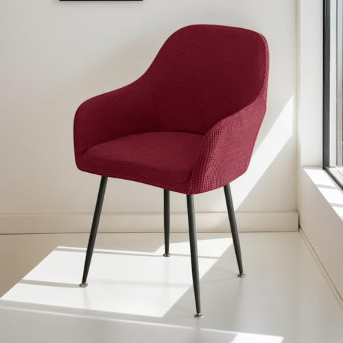 Polyester 4Teiliger Stretch Stuhlbezug Waschbar Wiederverwendbarer Stuhlbezug Mit Hoher Rückenlehne Armlehnenschoner Esszimmer Zuhause Hotel Bankett,E,6PCS von RICPYOIU