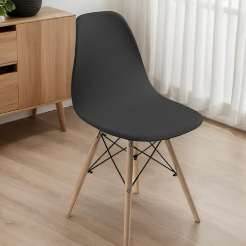 Polyester Stuhlhussen Für Esszimmerstühle Hohe Rückenlehne Stretch Stuhlhussen Set 6 Stück Waschbare Abnehmbare Stuhlhussen Zuhause Hotel Bankett,B,8PCS von RICPYOIU