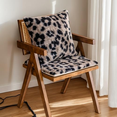 Quadratisch Kissen Für Drinnen Und Draußen Mit Abnehmbaren Schnürsenkel rutschfeste Stuhlkissen Fürs Wohnzimmer Plüsch 43 X 43 cm Große Sitzpolster Für Gartenstühle,Leopard print2,6 Count Quadratisch Kissen Für Drinnen Und Draußen Mit Abnehmbaren Schnürsenkel rutschfeste Stuhlkissen Fürs Wohnzimmer Plüsch 43 X 43 cm Große Sitzpolster Für Gartenstühle,Leopard print2,6 Count von RICPYOIU