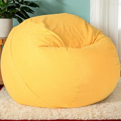 RICPYOIU Polyester Weich Sitzsack-Stühle Faules Sofa Für Wohnzimmer Und Schlafzimmer Sitzsack-Stuhl Für Erwachsene/Jugendliche Möbelbezug Ohne Füllstoff,E,105cm*65cm von RICPYOIU