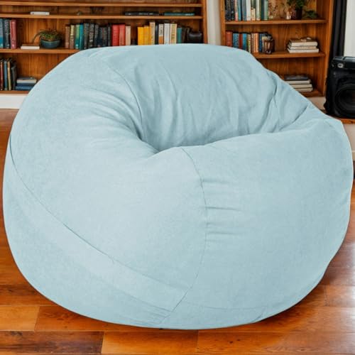 RICPYOIU Polyester Weich Sitzsack-Stühle Faules Sofa Für Wohnzimmer Und Schlafzimmer Sitzsack-Stuhl Für Erwachsene/Jugendliche Möbelbezug Ohne Füllstoff,H,105cm*65cm von RICPYOIU
