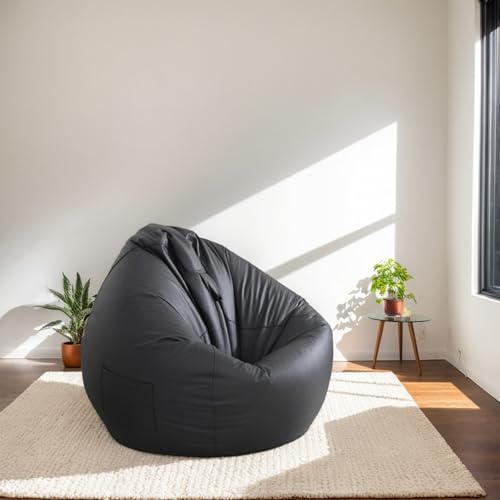 RICPYOIU Polyester Weich Sitzsack-Stühle Sitzsack-Stuhl Für Erwachsene/Jugendliche Faules Sofa Für Wohnzimmer Und Schlafzimmer Möbelbezug Ohne Füllstoff,K,120 * 140cm von RICPYOIU