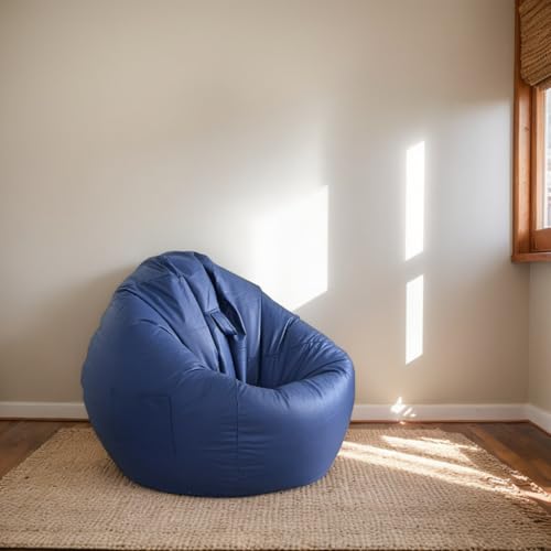 RICPYOIU Polyester Weich Sitzsack-Stühle Sitzsack-Stuhl Für Erwachsene/Jugendliche Faules Sofa Für Wohnzimmer Und Schlafzimmer Möbelbezug Ohne Füllstoff,M,120 * 140cm von RICPYOIU