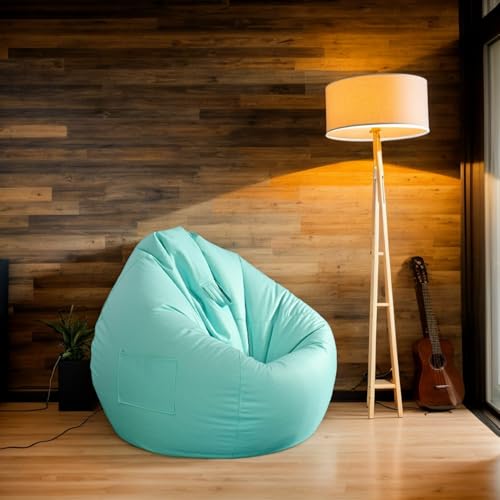 RICPYOIU Polyester Weich Sitzsack-Stühle Sitzsack-Stuhl Für Erwachsene/Jugendliche Faules Sofa Für Wohnzimmer Und Schlafzimmer Möbelbezug Ohne Füllstoff,Q,100 * 110cm von RICPYOIU