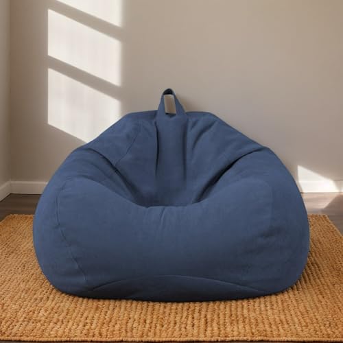 RICPYOIU Polyester Weich Sitzsack-Stuhl Sitzsack-Bezüge Ohne Füllung Birnenförmig Hülle Für Möbel Im Wohnzimmer Und Schlafzimmer,I,110 * 120cm von RICPYOIU