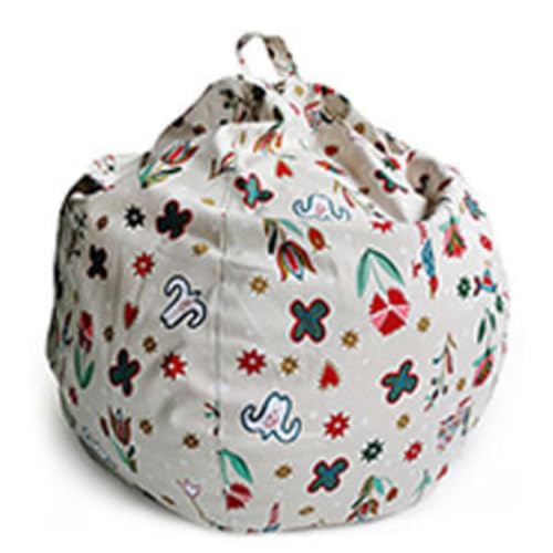 RICPYOIU Sitzsack-Stuhl Ohne Füllung Runde Weiche Polyesterhülle Bodensofa Mit Griff Für Erwachsene Und Jugendliche Für Den Garten Im Freien,G,Diameter 90cm von RICPYOIU