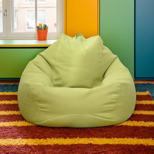 RICPYOIU Sitzsackbezug Großer Sitzsack Für Erwachsene Ohne Füllung Birnenförmig Weich Polyester Möbelbezug Für Wohn- Und Schlafzimmer Geeignet,Grün,80 * 90cm von RICPYOIU