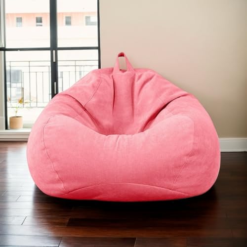 RICPYOIU Waschbarer Weicher Polyesterbezug Sitzsack Für Erwachsene Ohne Füllstoff Birnenförmig Möbelbezug Für Wohnzimmer Und Schlafzimmer Geeignet,M,110 * 120cm von RICPYOIU