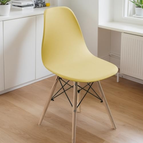 Stretch Stuhlhussen Set 6 Stück Hohe Rückenlehne Polyester Stuhlhussen Für Esszimmerstühle Waschbare Abnehmbare Stuhlhussen Zuhause Hotel Bankett,A,6PCS von RICPYOIU
