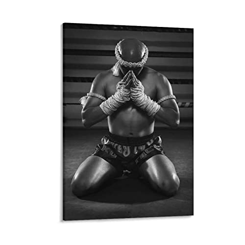 RIDAEX Bild Auf Leinwand 40 * 60cm Senza Cornice Muay Thai Mma Boxe Taekwondo Muay Thai Fight Poster Arredamento Casa Decorativo Soggiorno Camera da letto von RIDAEX