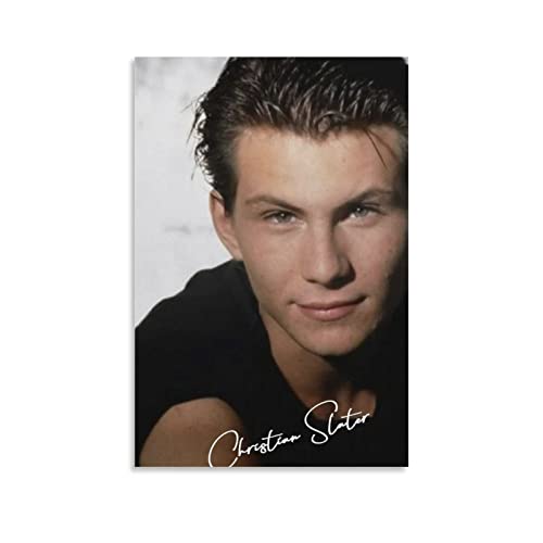 RIDAEX Bilder Wohnzimmer Modern 40 * 60cm Senza Cornice Christian Slater Poster Estetica Camera Decor Wall Art per Ragazzi Casa von RIDAEX