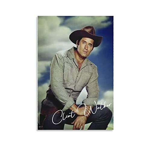 RIDAEX Leinwand Bilder 40 * 60cm Senza Cornice Clint Walker Poster Estetica Camera Decor Wall Art per Boys Home von RIDAEX