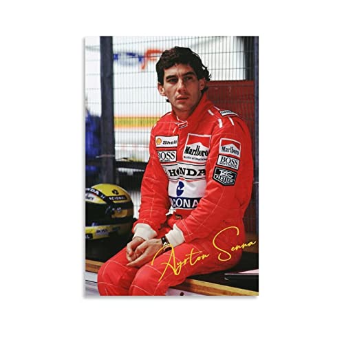 RIDAEX Leinwand Druck Poster 50 * 70cm Senza Cornice Ayrton Senna Poster Canvas Wall Art Room Pictures for Bedroom Gifts Decor RIDAEX Leinwand Druck Poster 50 * 70cm Senza Cornice Ayrton Senna Poster Canvas Wall Art Room Pictures for Bedroom Gifts Decor von RIDAEX