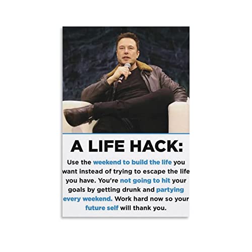 RIDAEX Leinwand Druck Poster 60 * 90cm Senza Cornice Elon Musk Poster Canvas Wall Art Room Pictures for Bedroom Gifts Decor RIDAEX Leinwand Druck Poster 60 * 90cm Senza Cornice Elon Musk Poster Canvas Wall Art Room Pictures for Bedroom Gifts Decor von RIDAEX