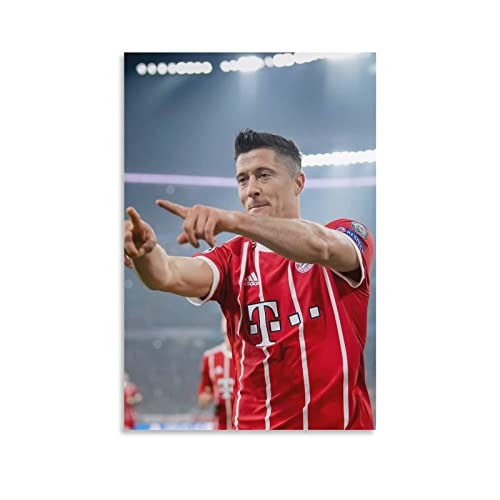 RIDAEX Leinwand Druck Poster 60 * 90cm Senza Cornice Robert Lewandowski Poster Art Deco Picture Print per camera da letto Hoom Decor per ragazze adolescenti von RIDAEX