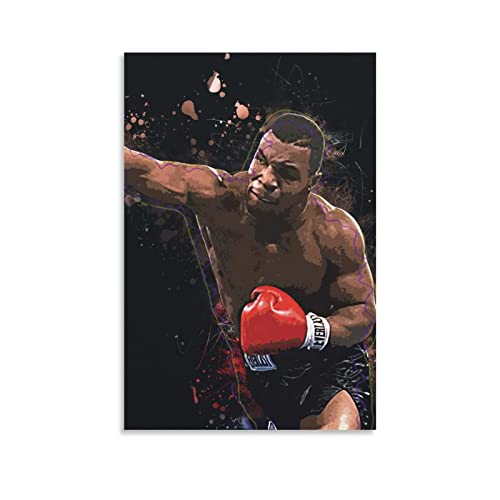 RIDAEX Poster und Drucke 60 * 90cm Senza Cornice Mike Tyson Poster Canvas Wall Art Room Pictures for Bedroom Gifts Decor von RIDAEX