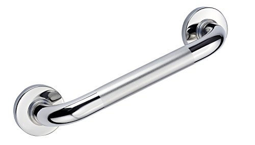 RIDDER Assistent A0013011 Haltegriff mit rutschhemmender Grifffläche, Edelstahl, chrom, 30 x 8 x 8 cm von RIDDER Assistent