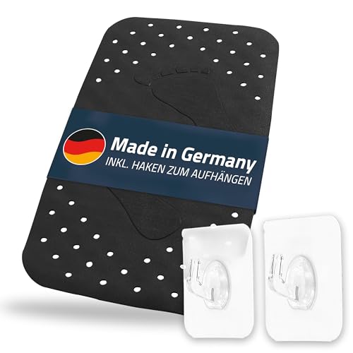 Badewanneneinlage, Wanneneinlage, Badematte Step ca. 38x72 cm, schwarz, 100% TPE | inkl. 2 Haken | frei von PVC, Phthalaten, Blei, Latex | TÜV geprüft | Made in Germany Badewanneneinlage, Wanneneinlage, Badematte Step ca. 38x72 cm, schwarz, 100% TPE | inkl. 2 Haken | frei von PVC, Phthalaten, Blei, Latex | TÜV geprüft | Made in Germany von RIDDER