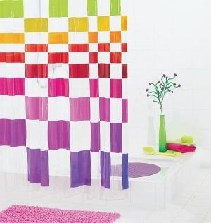 Duschvorhang Folie -"MATRIX" Farbe: bunt-Wasserdicht-Ecolen-RIDDER-Maße 180x200cm Duschvorhang Folie -"MATRIX" Farbe: bunt-Wasserdicht-Ecolen-RIDDER-Maße 180x200cm von RIDDER