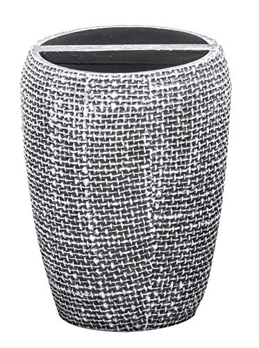 RIDDER 2153217 Zahnbürstenbecher Tessuto dunkelgrau, Polyresin von RIDDER