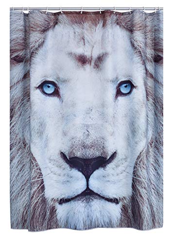 RIDDER 4008300 Duschvorhang Textil ca. 180 x 200 cm, Lion von RIDDER