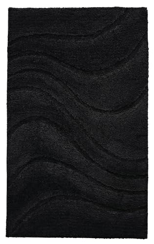 RIDDER Badezimmerteppich La Ola schwarz 60x90 cm von RIDDER