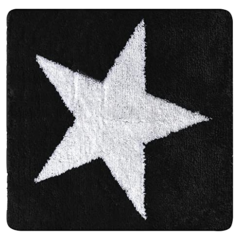 RIDDER Badezimmerteppich Star schwarz 55x50 cm von RIDDER