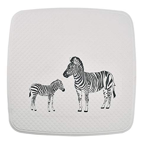 RIDDER Duscheinlage Zebra weiß 54x54 cm von RIDDER