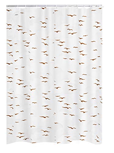 RIDDER Duschvorhang Folie Sylt beige 180x200 cm von RIDDER