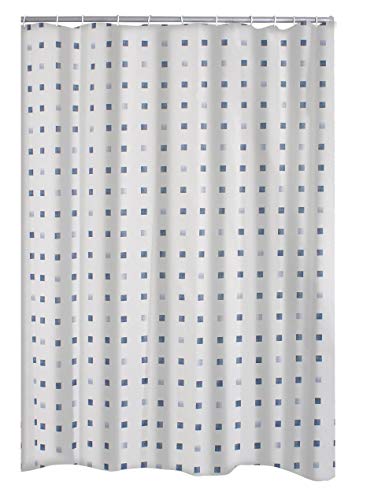 RIDDER Duschvorhang Textil Domino blau 180x200 cm von RIDDER