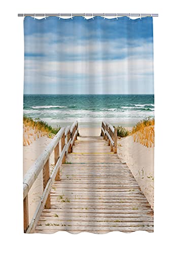 RIDDER Duschvorhang Textil Nordsee Multicolor 180x200 cm von RIDDER
