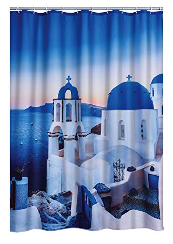 RIDDER Duschvorhang Textil Santorini Multicolor 180x200 cm von RIDDER