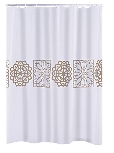 RIDDER Duschvorhang Textil Tunis beige 180x200 cm von RIDDER