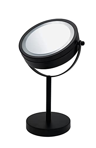 RIDDER Kosmetik-Standspiegel Daisy mit LED schwarz von RIDDER