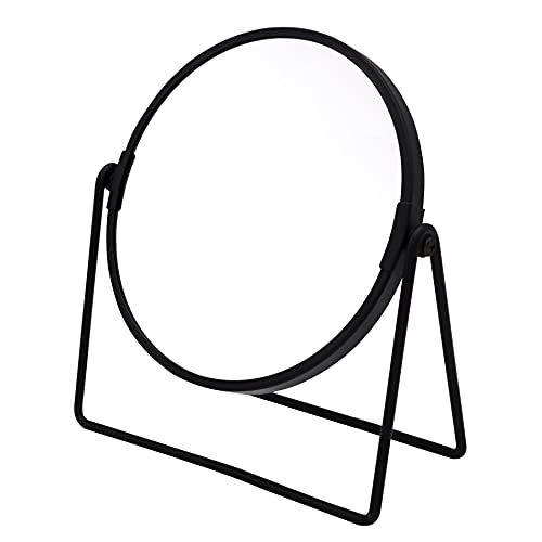 RIDDER Schminkspiegel, Kosmetikspiegel, Standspiegel Summer, schwarz, mit 5x Vergrößerung, handlich | modern von RIDDER