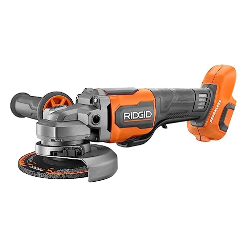 RIDGID 18 V Bürstenloser kabelloser Winkelschleifer mit Schalter, 11,4 cm (nur Werkzeug) von RIDGID