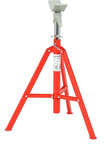 RIDGID 22168 Modell VF-99 einklappbare Rohrstütze mit V-Kopf, Rohrstütze mit Rohrkapazität von 8" (300 mm) von RIDGID