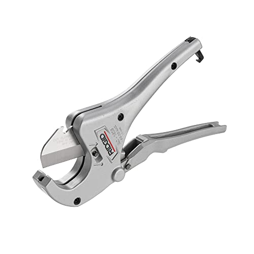 RIDGID 23498 Modell RC-1625 Ratschen-Rohrschere für Kunststoff, Kunststoffrohrabschneider von 3 mm bis 42 mm, Silber von RIDGID