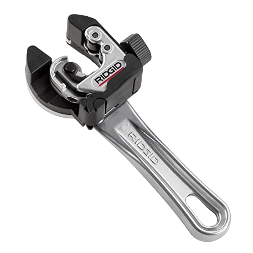 RIDGID 32573 Modell 118 2-in-1 Mini-Rohrabchneider mit AUTOFEED und Ratschengriff für beengte Arbeitsbereiche, Rohrabschneider von 6 mm bis 28 mm von RIDGID