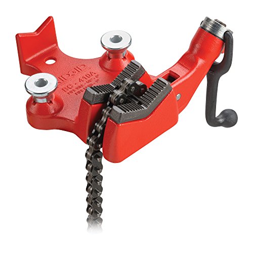 RIDGID 40195 Modell BC-410 Kettenrohrschraubstock mit oberer Schraube, Schraubstock 1/8" bis 4" (6 bis 100 mm) von RIDGID