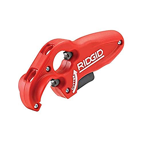 Ridgid 41608 Modell PTEC 3000 Abflussrohr aus Kunststoff, 3,8 cm und 3,8 cm Rohrschneider, rot von RIDGID