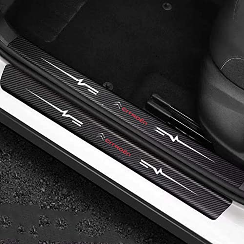 RIDGOEL 4 Stück Citroen Auto Einstiegsleisten Schutzfolie Kohlefaser Türschweller Aufkleber für C-Elysee C4 C5 C6 C4L Berlingo C-Crosser Auto Tür Schritt Platte Abdeckung Lackschutzfolie B RIDGOEL 4 Stück Citroen Auto Einstiegsleisten Schutzfolie Kohlefaser Türschweller Aufkleber für C-Elysee C4 C5 C6 C4L Berlingo C-Crosser Auto Tür Schritt Platte Abdeckung Lackschutzfolie B von RIDGOEL