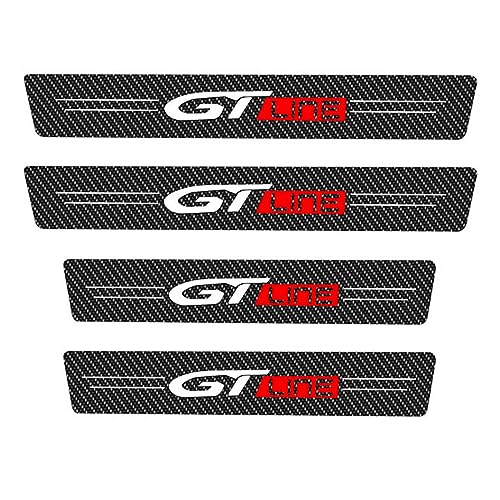 RIDGOEL 4 Stück GT-Line Auto Einstiegsleisten Schutzfolie Kohlefaser Türschweller Aufkleber für KIA Ceed Sportage K5 EV6 9 Forte Sorento KX5 Picanto Auto Tür Schritt Platte Abdeckung Lackschutzfolie RIDGOEL 4 Stück GT-Line Auto Einstiegsleisten Schutzfolie Kohlefaser Türschweller Aufkleber für KIA Ceed Sportage K5 EV6 9 Forte Sorento KX5 Picanto Auto Tür Schritt Platte Abdeckung Lackschutzfolie von RIDGOEL