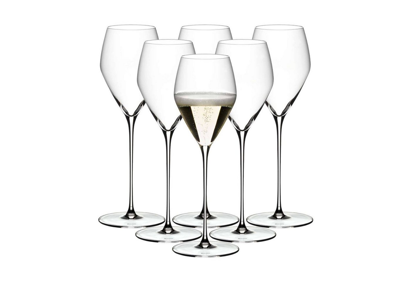 RIEDEL THE WINE GLASS COMPANY Champagnerglas Veloce Champagner Weingläser 327 ml 6er Set, Glas von RIEDEL THE WINE GLASS COMPANY