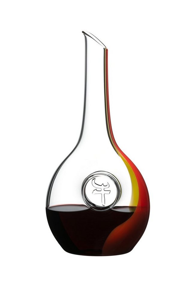 RIEDEL THE WINE GLASS COMPANY Dekanter Riedel Dekanter Year of the OX Stripe Red/Yellow von RIEDEL THE WINE GLASS COMPANY