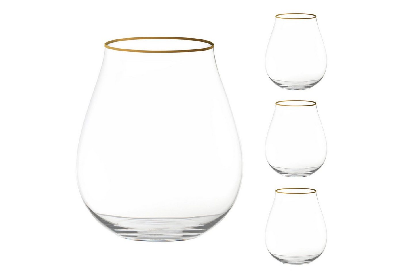 RIEDEL THE WINE GLASS COMPANY Glas Gin Set Limitierte Edition mit Goldrand, Kristallglas von RIEDEL THE WINE GLASS COMPANY
